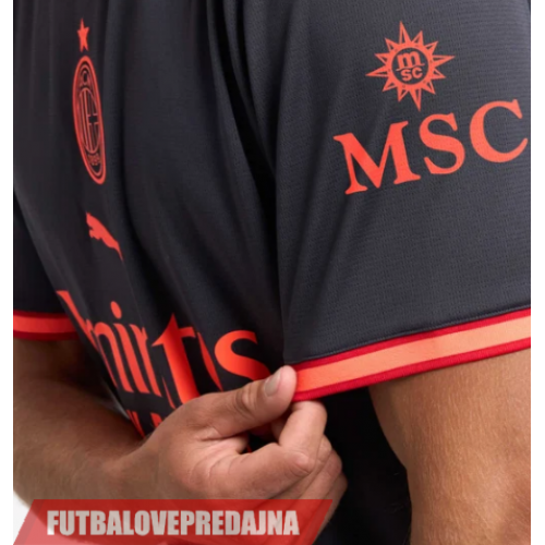 Lacne Dětský Futbalové dres AC Milan 2026-27 Krátky Rukáv - Tretina (+ trenírky)