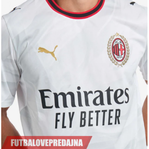 Lacne Dětský Futbalové dres AC Milan Fikayo Tomori #23 2026-27 Krátky Rukáv - Preč (+ trenírky)