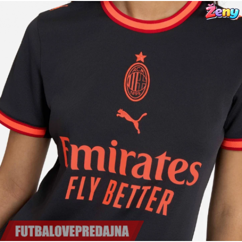 Lacne Dětský Futbalové dres AC Milan Fikayo Tomori #23 2026-27 Krátky Rukáv - Tretina (+ trenírky)