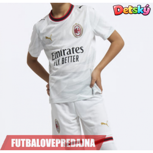 Lacne Dětský Futbalové dres AC Milan Rafael Leao #10 2026-27 Krátky Rukáv - Preč (+ trenírky)