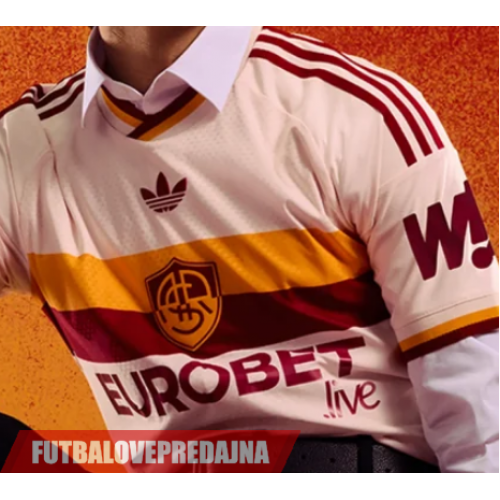 Lacne Dětský Futbalové dres AS Roma 2026-27 Krátky Rukáv - Preč (+ trenírky)