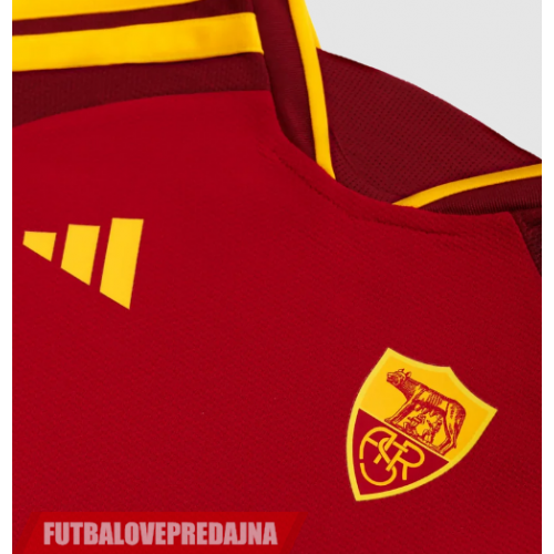 Lacne Dětský Futbalové dres AS Roma Paulo Dybala #21 2026-27 Krátky Rukáv - Domáci (+ trenírky)