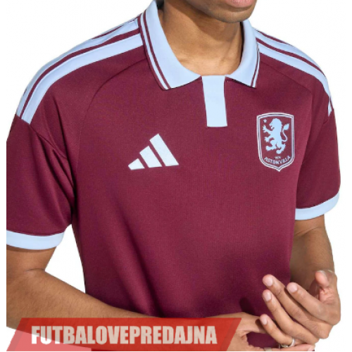 Lacne Dětský Futbalové dres Aston Villa Amadou Onana #24 2026-27 Krátky Rukáv - Domáci (+ trenírky)