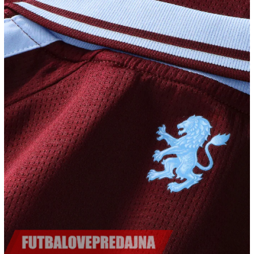 Lacne Dětský Futbalové dres Aston Villa Amadou Onana #24 2026-27 Krátky Rukáv - Domáci (+ trenírky)