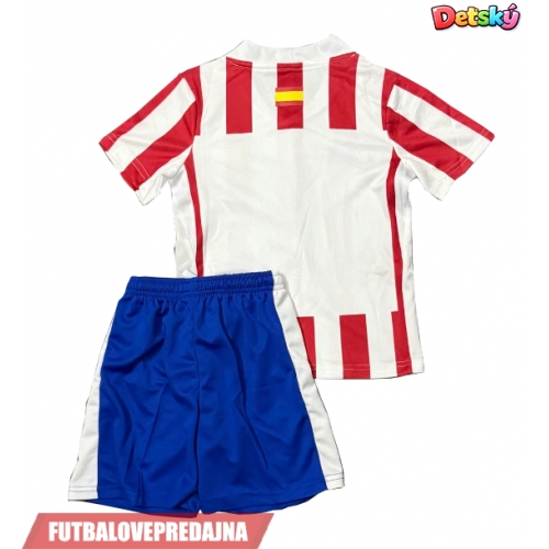 Lacne Dětský Futbalové dres Atletico Madrid 2026-27 Krátky Rukáv - Domáci (+ trenírky)
