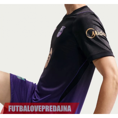 Lacne Dětský Futbalové dres Barcelona 2026-27 Krátky Rukáv - Preč (+ trenírky)
