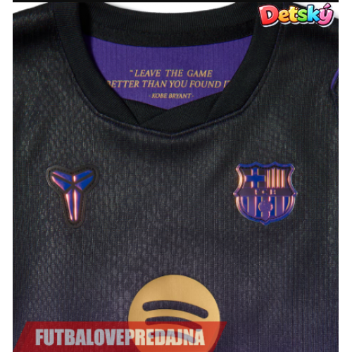 Lacne Dětský Futbalové dres Barcelona 2026-27 Krátky Rukáv - Preč (+ trenírky)