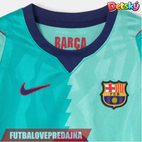Lacne Dětský Futbalové dres Barcelona 2026-27 Krátky Rukáv - Tretina (+ trenírky)
