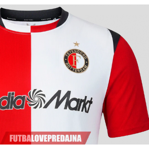 Lacne Dětský Futbalové dres Feyenoord 2026-27 Krátky Rukáv - Domáci (+ trenírky)