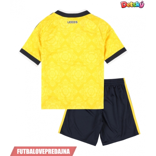 Lacne Dětský Futbalové dres Leeds United 2026-27 Krátky Rukáv - Preč (+ trenírky)