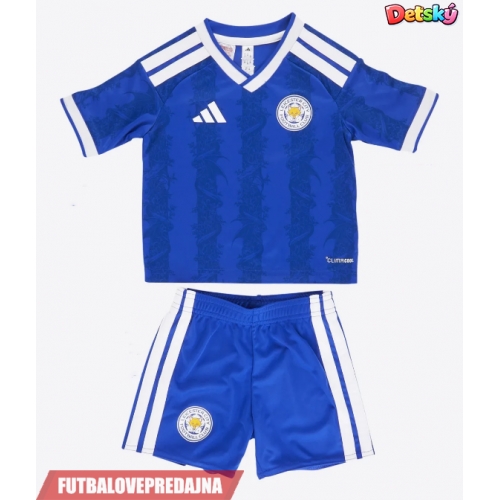 Lacne Dětský Futbalové dres Leicester City 2026-27 Krátky Rukáv - Domáci (+ trenírky)