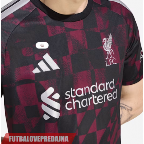 Lacne Dětský Futbalové dres Liverpool 2026-27 Krátky Rukáv - Tretina (+ trenírky)
