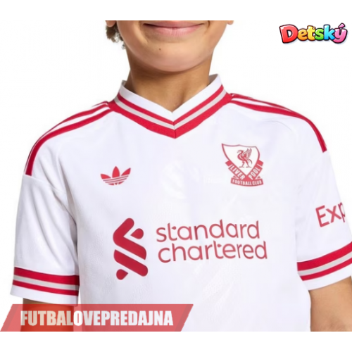 Lacne Dětský Futbalové dres Liverpool Florian Wirtz #7 2026-27 Krátky Rukáv - Preč (+ trenírky)