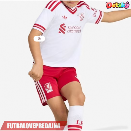 Lacne Dětský Futbalové dres Liverpool Florian Wirtz #7 2026-27 Krátky Rukáv - Preč (+ trenírky)