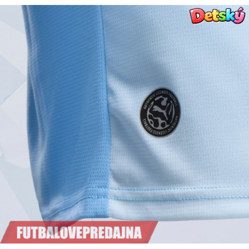 Lacne Dětský Futbalové dres Manchester City Erling Haaland #9 2026-27 Krátky Rukáv - Domáci (+ trenírky)