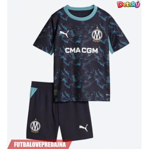 Lacne Dětský Futbalové dres Olympique de Marseille 2026-27 Krátky Rukáv - Preč (+ trenírky)