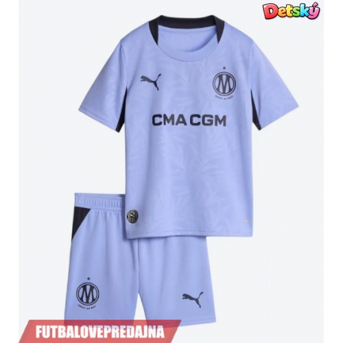 Lacne Dětský Futbalové dres Olympique de Marseille 2026-27 Krátky Rukáv - Tretina (+ trenírky)