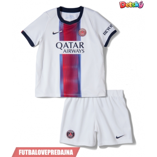 Lacne Dětský Futbalové dres Paris Saint-Germain 2026-27 Krátky Rukáv - Preč (+ trenírky)