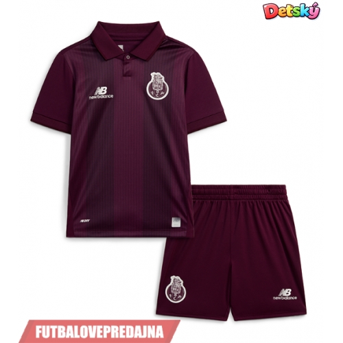 Lacne Dětský Futbalové dres Porto 2026-27 Krátky Rukáv - Preč (+ trenírky)