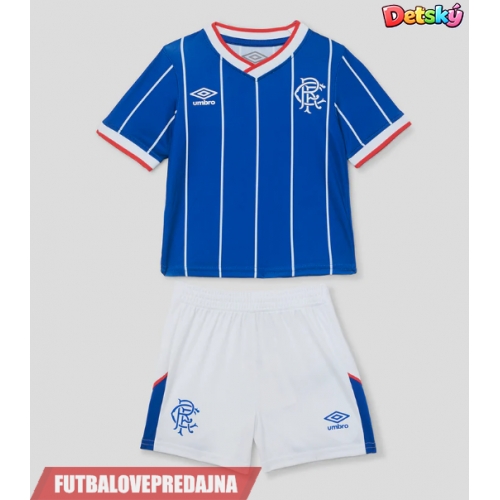 Lacne Dětský Futbalové dres Rangers 2026-27 Krátky Rukáv - Domáci (+ trenírky)