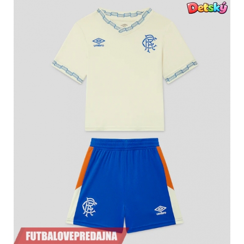 Lacne Dětský Futbalové dres Rangers 2026-27 Krátky Rukáv - Preč (+ trenírky)