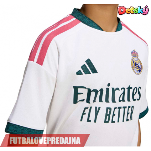 Lacne Dětský Futbalové dres Real Madrid Jude Bellingham #5 2026-27 Krátky Rukáv - Domáci (+ trenírky)
