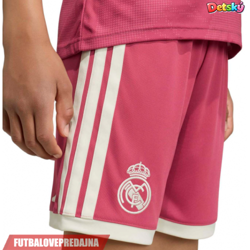 Lacne Dětský Futbalové dres Real Madrid Jude Bellingham #5 2026-27 Krátky Rukáv - Tretina (+ trenírky)