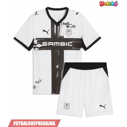 Lacne Dětský Futbalové dres Stade Rennais 2026-27 Krátky Rukáv - Preč (+ trenírky)