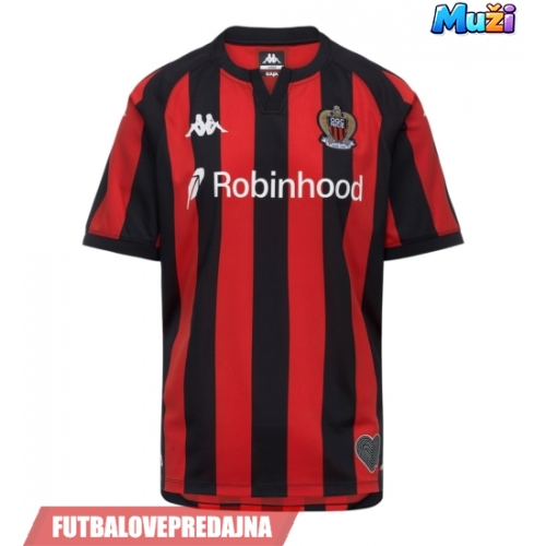 Lacne Muži Futbalové dres OGC Nice 2026-27 Krátky Rukáv - Domáci