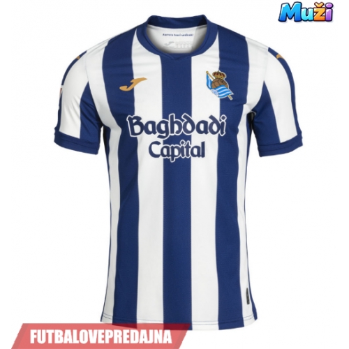 Lacne Muži Futbalové dres Real Sociedad 2026-27 Krátky Rukáv - Domáci