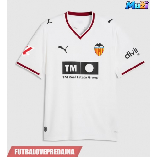 Lacne Muži Futbalové dres Valencia 2026-27 Krátky Rukáv - Domáci