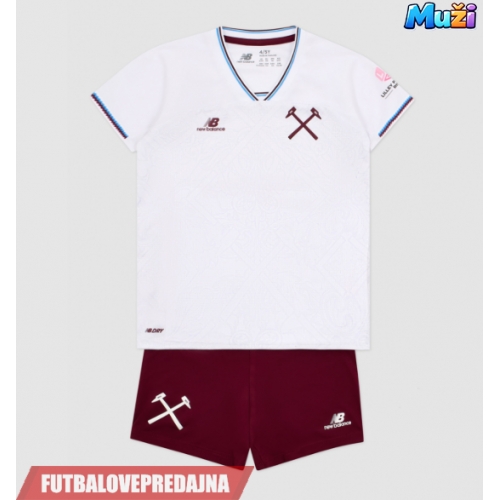 Lacne Muži Futbalové dres West Ham United 2026-27 Krátky Rukáv - Preč