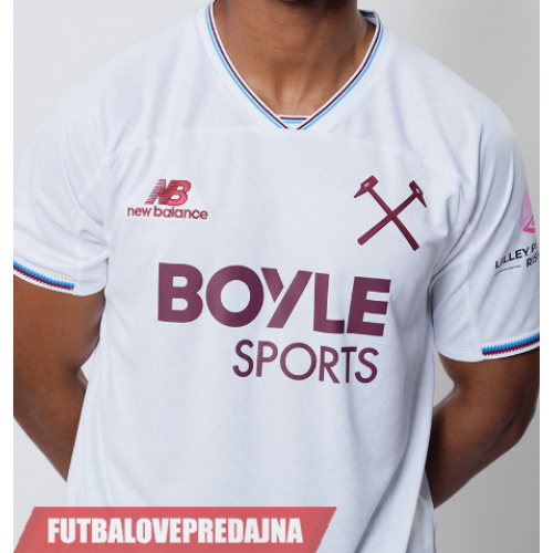 Lacne Muži Futbalové dres West Ham United 2026-27 Krátky Rukáv - Preč